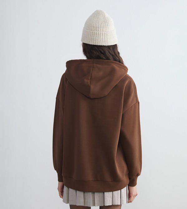 LC Waikiki  Hoodies & Sweatshirts - Brown Hoodies