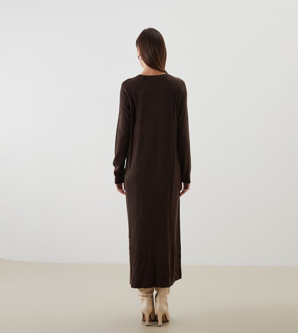 LC Waikiki  Dresses - Brown Midi Dresses