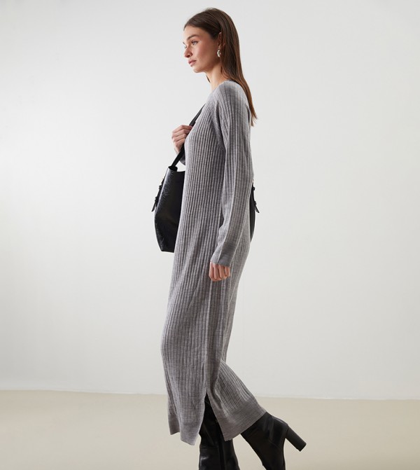 LC Waikiki  Dresses - Grey Maxi Dresses