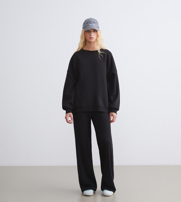 LC Waikiki  Hoodies & Sweatshirts - Black Sweatshirts