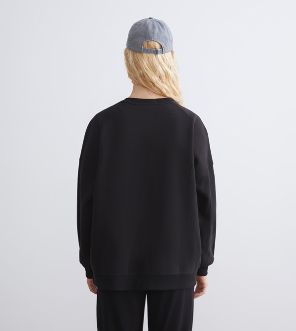 LC Waikiki  Hoodies & Sweatshirts - Black Sweatshirts