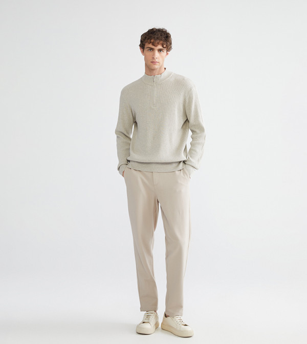 LC Waikiki  Clothing - Beige Turtle neck Sweaters