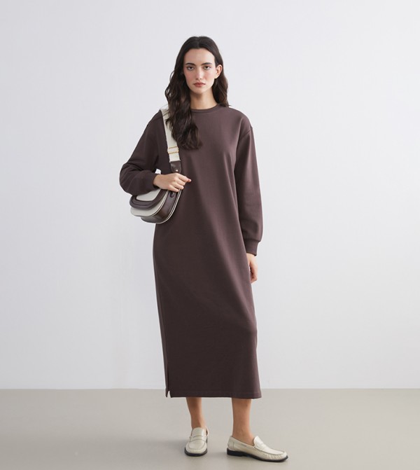 LC Waikiki LC Waikiki - Brown Midi Dresses