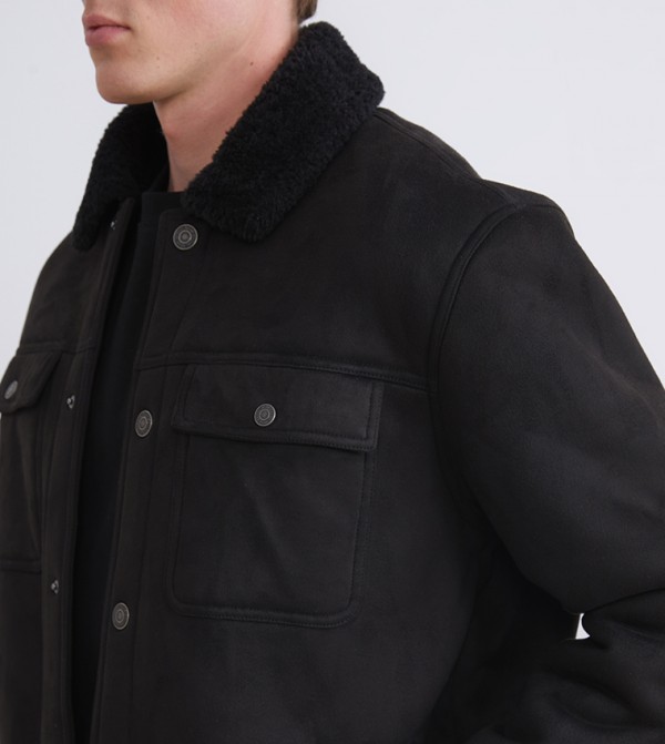 LC Waikiki  Overcoats - Black Overcoats