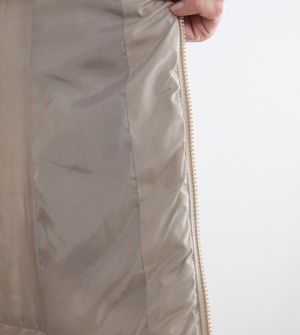 LC Waikiki  Puffer & Quilted Jackets - Beige Puffer & Quilted Jackets