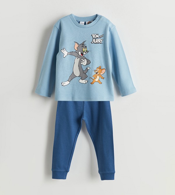 LC Waikiki LC Waikiki - Light Blue Top & Pyjama Sets
