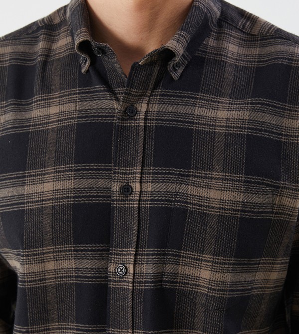 LC Waikiki Shirts - Brown Long Sleeves