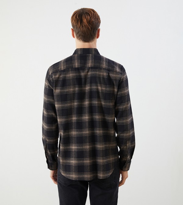 LC Waikiki Shirts - Brown Long Sleeves