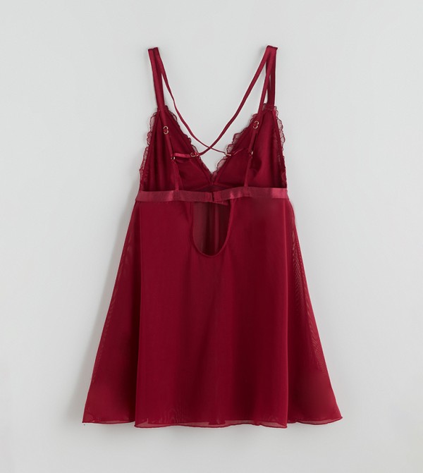 LC Waikiki  Lingerie - Maroon Babydolls & Bodysuits