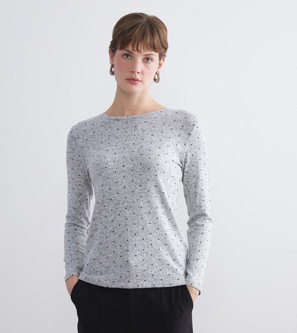 LC Waikiki LC Waikiki - Grey Long Sleeve T-Shirts