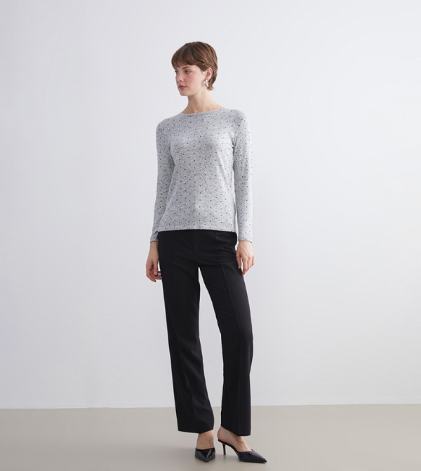 LC Waikiki LC Waikiki - Grey Long Sleeve T-Shirts