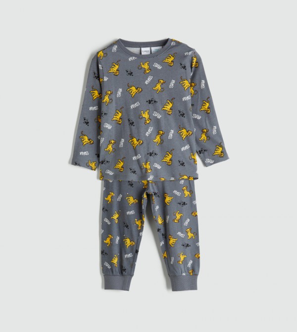 اٍل سي واي كيكي  ملابس - رمادي مجموعات بلايز وبيجامة