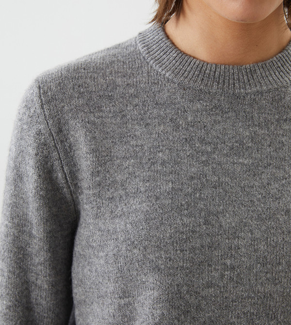 اٍل سي واي كيكي اٍل سي واي كيكي - رمادي Round Neck Sweaters