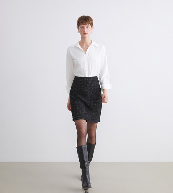 LC Waikiki  Skirts - Black Mini Skirts