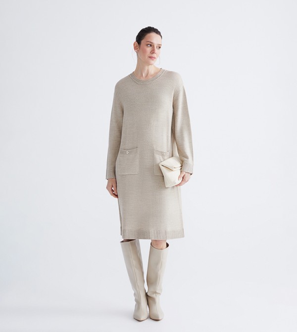 LC Waikiki LC Waikiki - Beige Midi Dresses