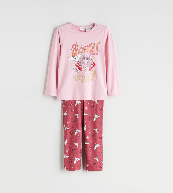 LC Waikiki  Nightwear - Pink Top & Pyjama Sets
