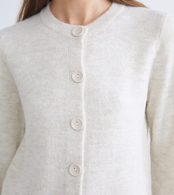 اٍل سي واي كيكي  سترات و كارديغانات - أوف وايت كارديغانات