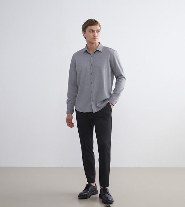 LC Waikiki  Shirts - Grey Long Sleeves