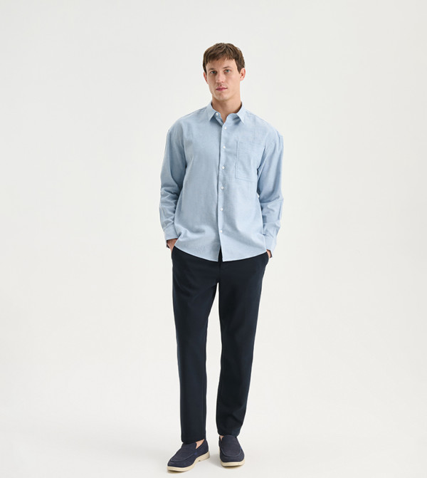 LC Waikiki Shirts - Blue Long Sleeves