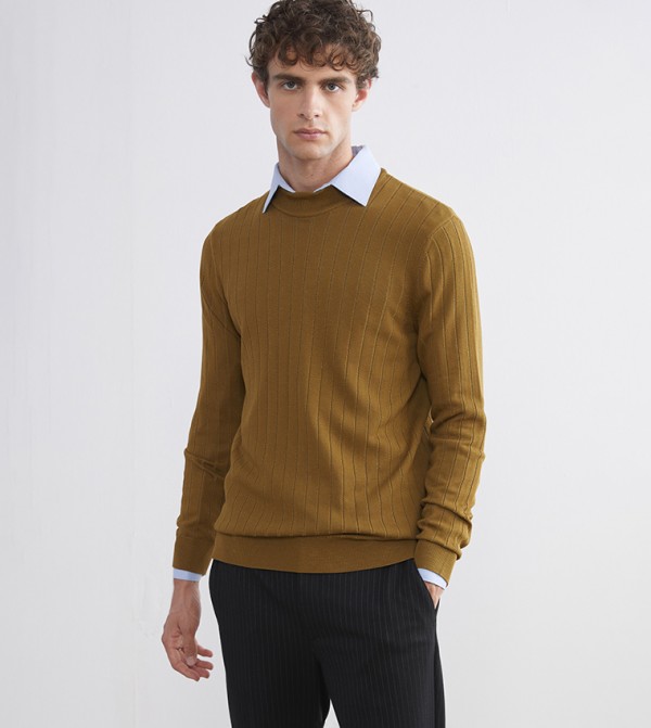 LC Waikiki  Clothing - Brown Turtle neck Sweaters