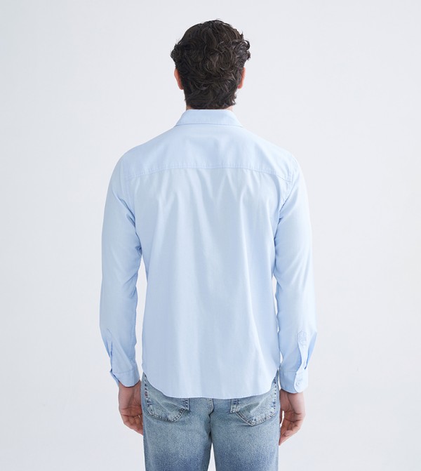 LC Waikiki  Shirts - Blue Long Sleeves