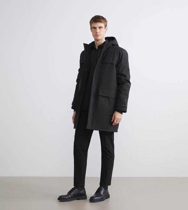 LC Waikiki  Overcoats - Black Overcoats