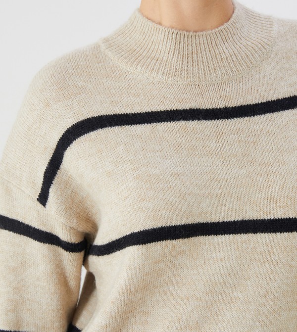 LC Waikiki  Dresses - Beige Midi Dresses