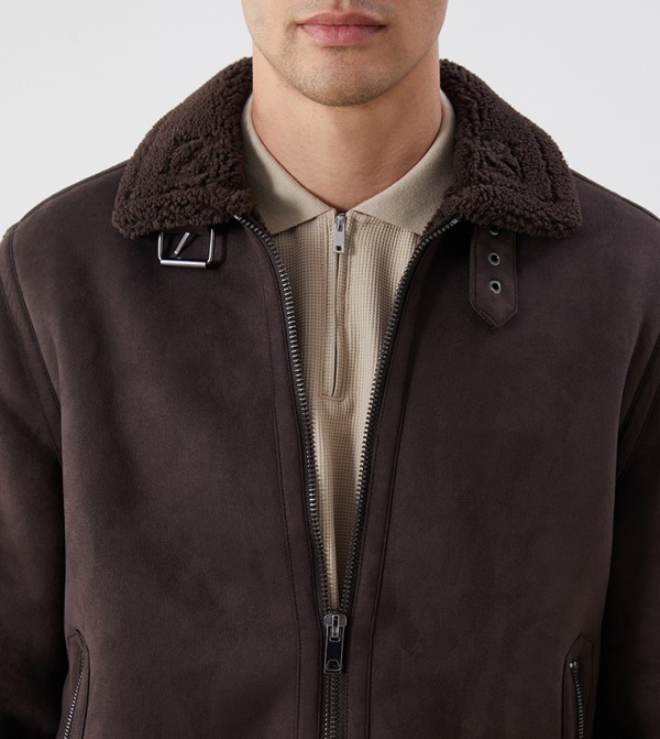 اٍل سي واي كيكي  ملابس - بني  جاكيتات كاجوال