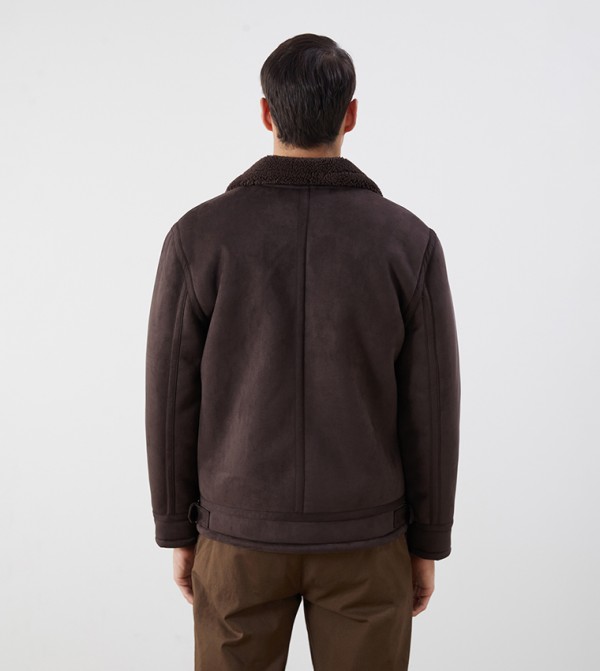 اٍل سي واي كيكي  ملابس - بني  جاكيتات كاجوال