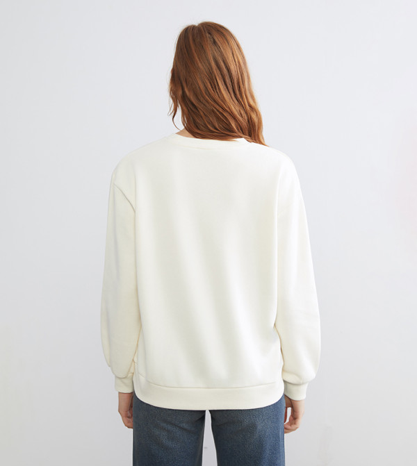 LC Waikiki  Hoodies & Sweatshirts - Cream Sweatshirts