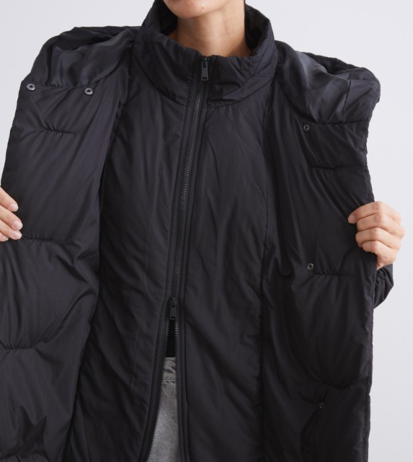 LC Waikiki  Puffer & Quilted Jackets - Black Puffer & Quilted Jackets