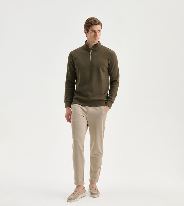 LC Waikiki  Hoodies & Sweatshirts - Khaki Sweatshirts