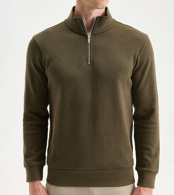 LC Waikiki  Hoodies & Sweatshirts - Khaki Sweatshirts