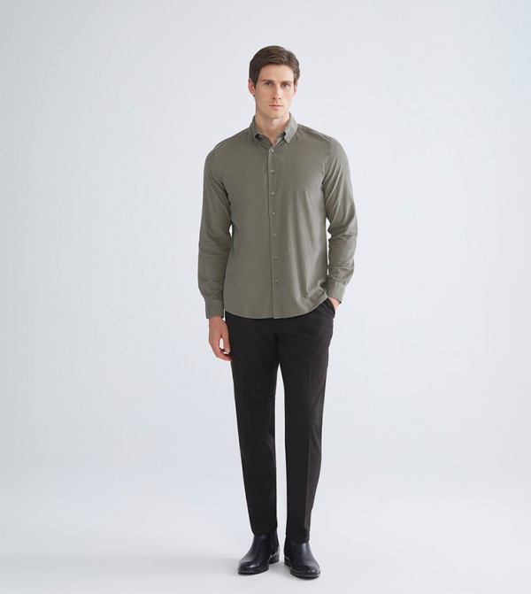 LC Waikiki Shirts - Khaki Long Sleeves