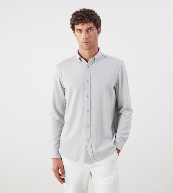 LC Waikiki  Shirts - Grey Long Sleeves