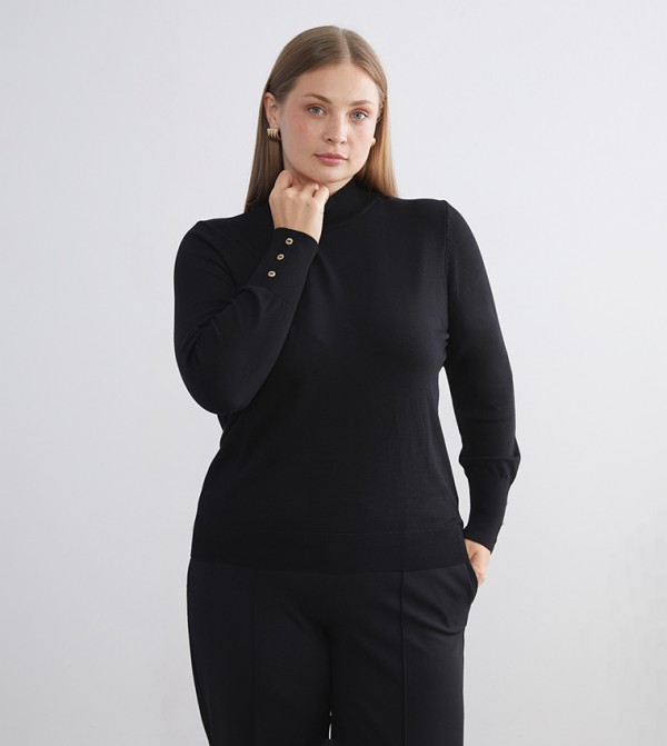 LC Waikiki LC Waikiki - Black Turtle neck Sweaters