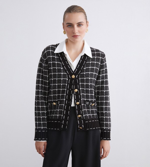 LC Waikiki Sweaters & Cardigans - Black Cardigans