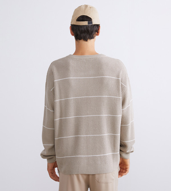 LC Waikiki Sweaters & Cardigans - Beige Round Neck Sweaters
