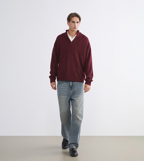 LC Waikiki  Sweaters & Cardigans - Red Sweaters