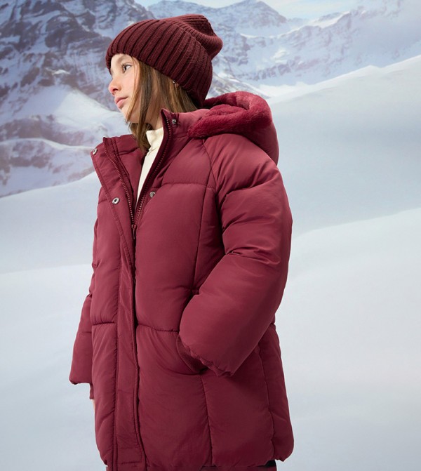 LC Waikiki  Winterwear & Outerwear - Maroon Jackets