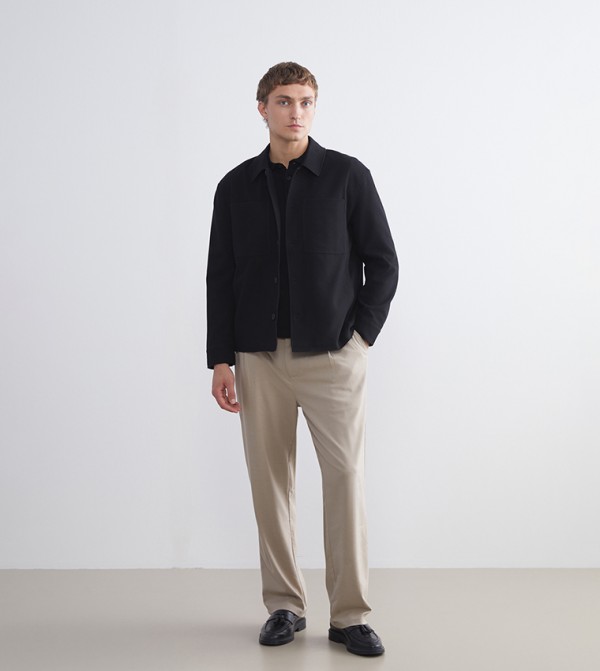 LC Waikiki  Casual Jackets - Black Casual Jackets