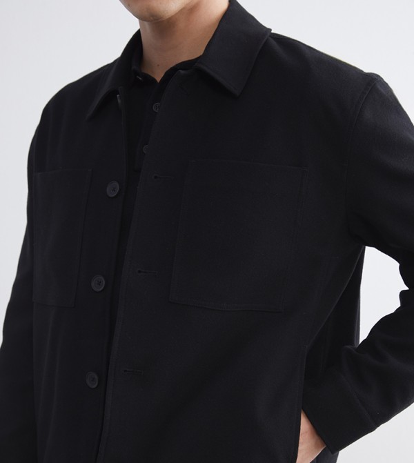 LC Waikiki  Casual Jackets - Black Casual Jackets