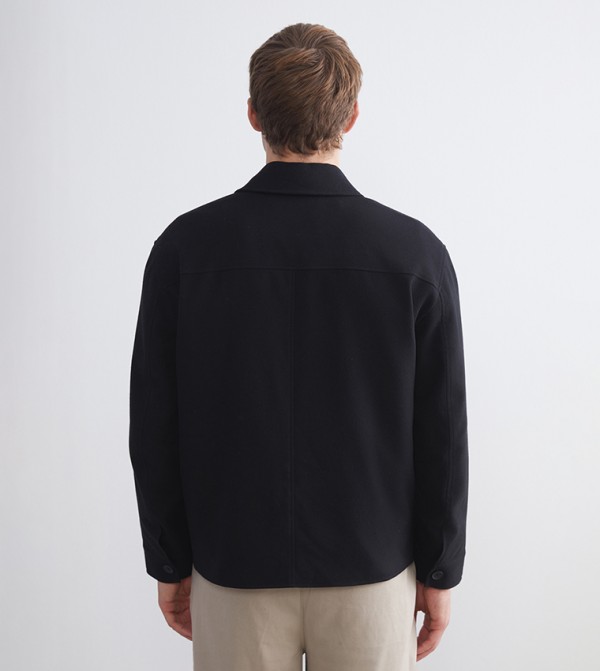 LC Waikiki  Casual Jackets - Black Casual Jackets