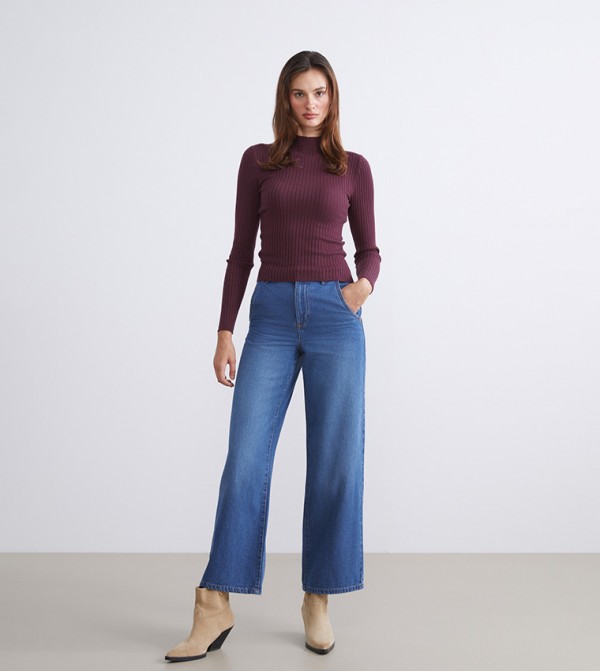 LC Waikiki Jeans - Blue Wide Leg Jeans