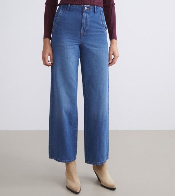 LC Waikiki Jeans - Blue Wide Leg Jeans