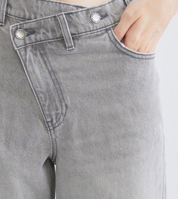 LC Waikiki  Jeans - Grey Wide Leg Jeans