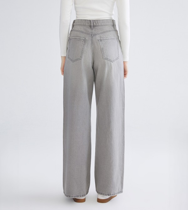 LC Waikiki  Jeans - Grey Wide Leg Jeans