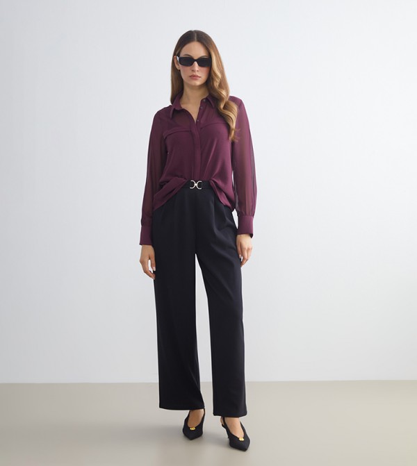 اٍل سي واي كيكي  قمصان - بورغندي قمصان