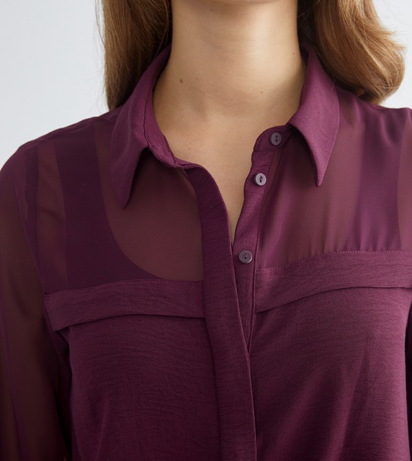 اٍل سي واي كيكي  قمصان - بورغندي قمصان