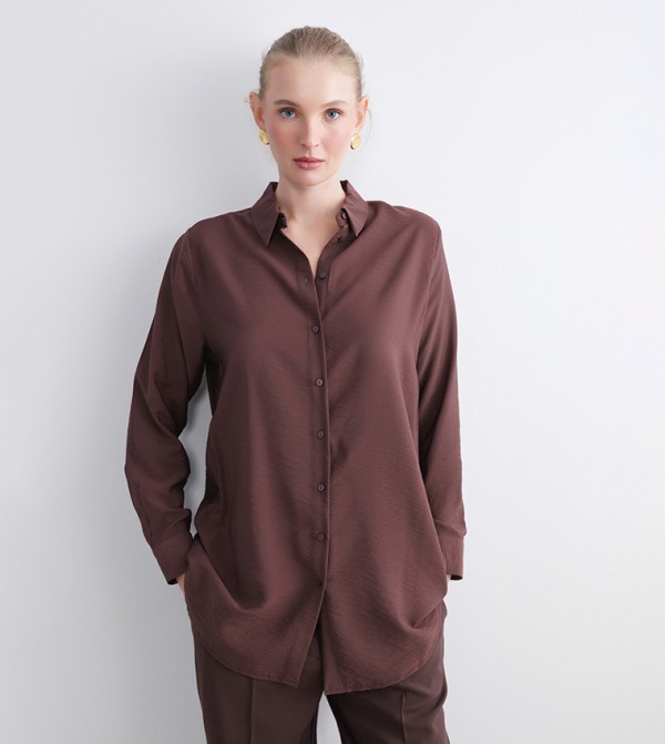 اٍل سي واي كيكي بلوزات - بني تونيكس